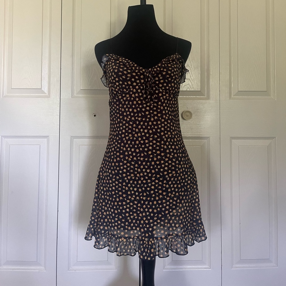 European yellow summer dress